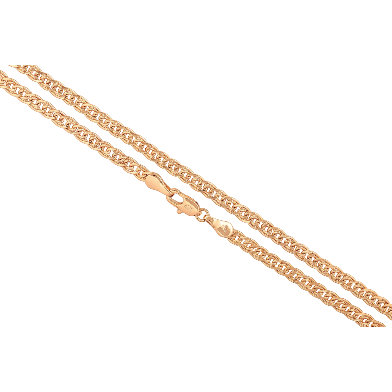 Цепочка Xuping цвет Позолота 18K "Плетение Нонна" длинна 60см х 4мм фото №1