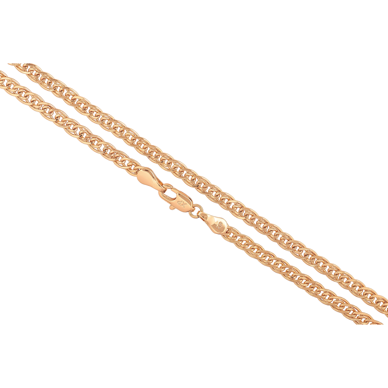 Ланцюжок Xuping колір Позолота 18K "Плетіння Нонна" довжина 50см х 4мм фото №1