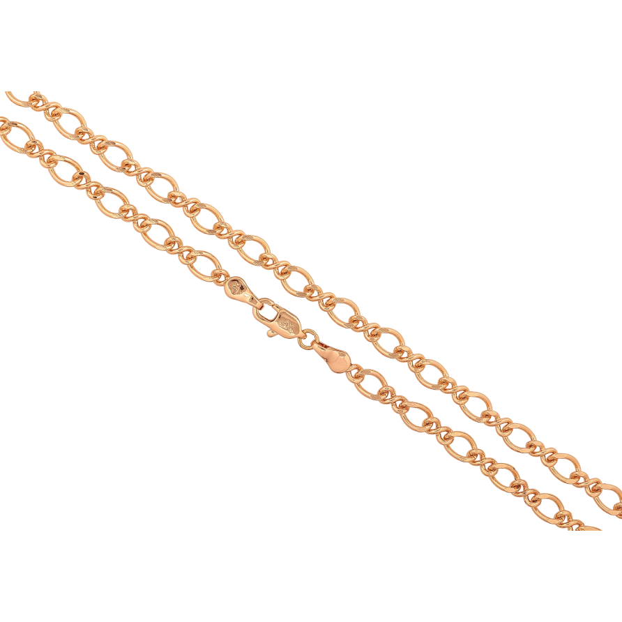Ланцюжок Xuping колір Позолота 18K "Плетіння Фантазійне" довжина 50см х 3-5мм фото №1