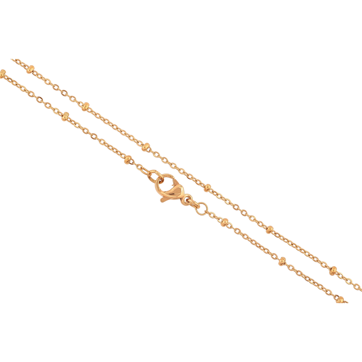 Цепочка Xuping цвет Позолота 18K "Плетение Якорное с бусинами" длинна 46см х 1-2мм фото №13