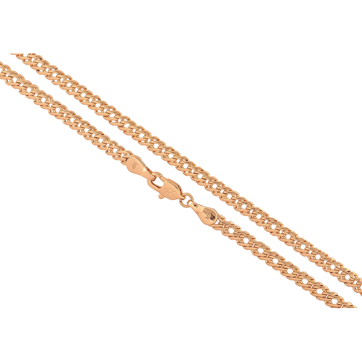 Ланцюжок Xuping колір Позолота 18K "Плетіння Подвійний Ромб" довжина 50см х 4мм фото №17