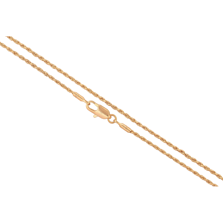 Цепочка Xuping цвет Позолота 18K "Плетение Веревка" длинна 45см х 1.5мм фото №15