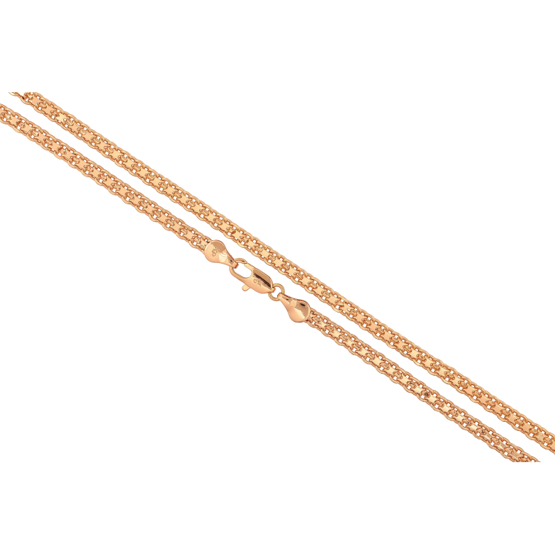 Цепочка Xuping цвет Позолота 18K "Плетение Итальянский Бисмарк" длинна 45см х 4мм фото №1