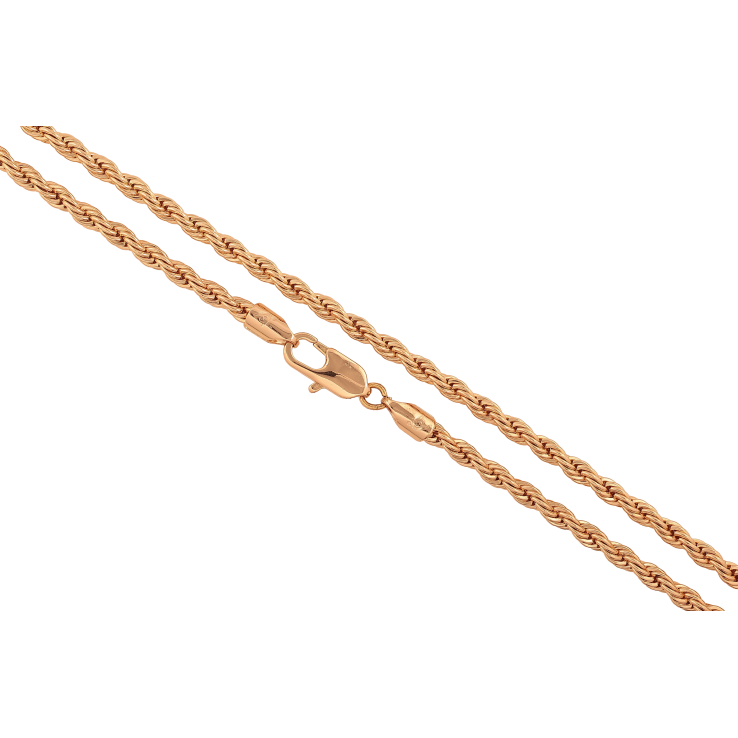 Ланцюжок Xuping колір Позолота 18K "Плетіння Мотузка" довжина 60см х 4мм фото №25 Ланцюжок Xuping колір Позолота 18K "Плетіння Мотузка" довжина 60см х 4мм фото №25