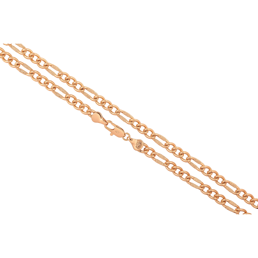 Цепочка Xuping цвет Позолота 18K "Плетение Фигаро" длинна 45см х 5мм фото №1