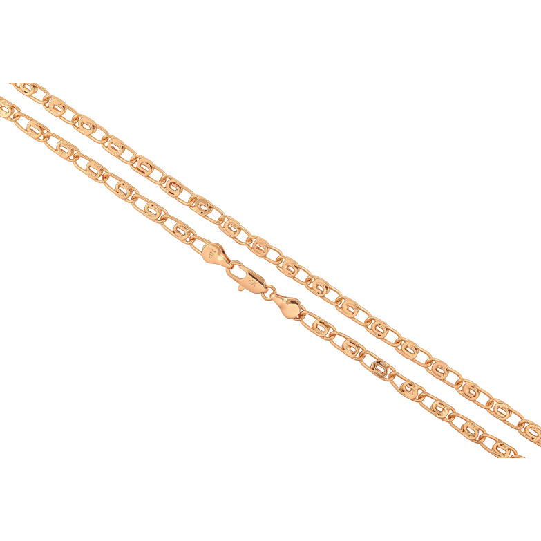 Ланцюжок Xuping колір Позолота 18K "Плетіння Скріпка" довжина 50см х 4мм фото №1
