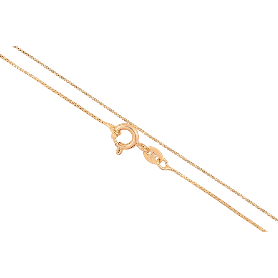 Цепочка Xuping цвет Позолота 18K "Плетение Венецианское" длинна 45см х 1мм фото №1