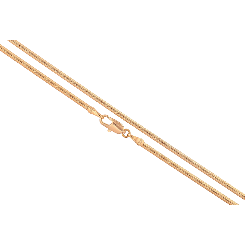 Ланцюжок Xuping колір Позолота 18K "Плетіння Снейк" довжина 56см х 2мм фото №1