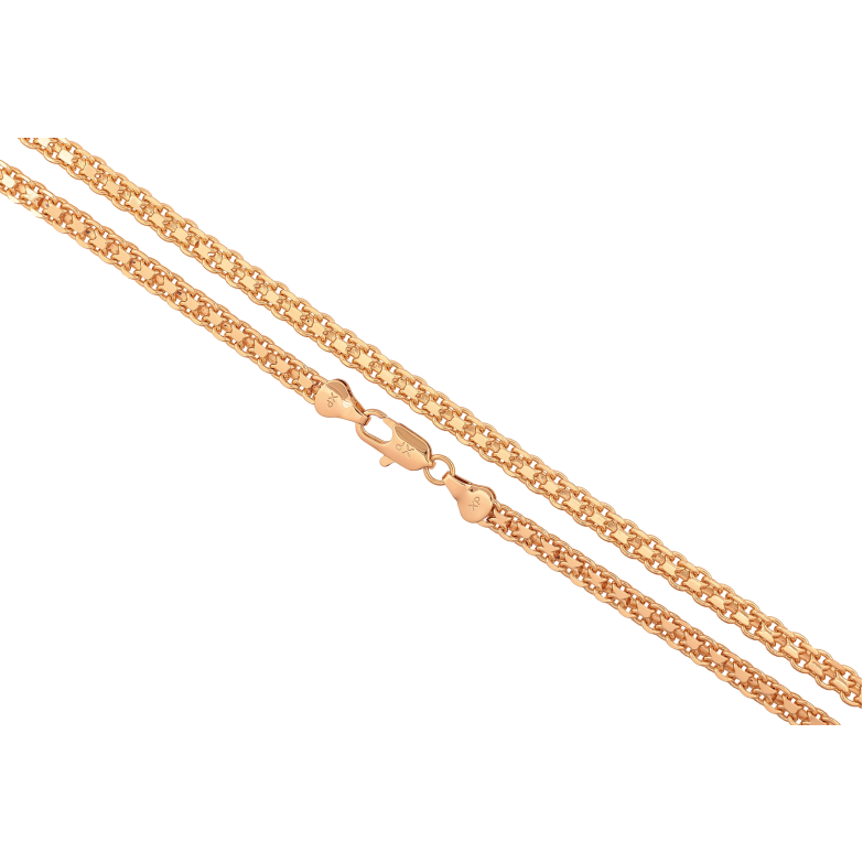 Ланцюжок Xuping колір Позолота 18K "Плетіння Італійський Бісмарк" довжина 51см х 5мм фото №1
