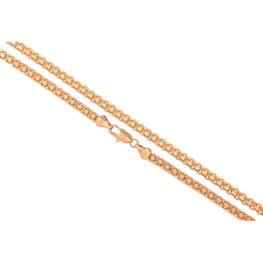 Ланцюжок Xuping колір Позолота 18K "Плетіння Італійський Бісмарк" довжина 51см х 5мм фото №1