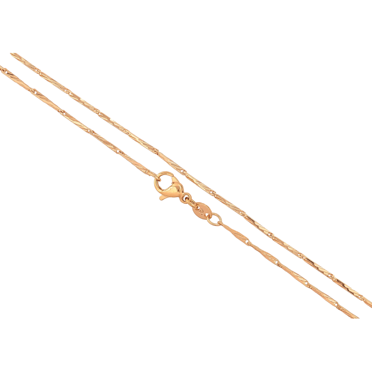 Ланцюжок Xuping колір Позолота 18K "Плетіння Гурметта Рада" довжина 47см х 1.5мм фото №22