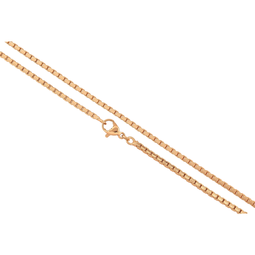 Ланцюжок Xuping колір Позолота 18K "Плетіння Венеціанське" довжина 45см х 2мм фото №1