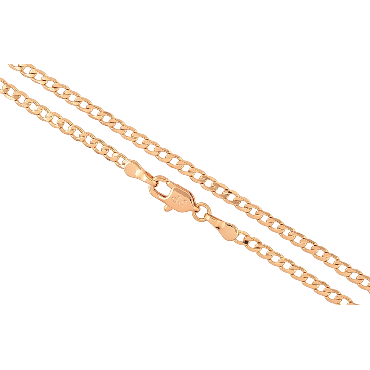 Ланцюжок Xuping колір Позолота 18K "Плетіння Панцирне" довжина 50см х 3мм фото №15