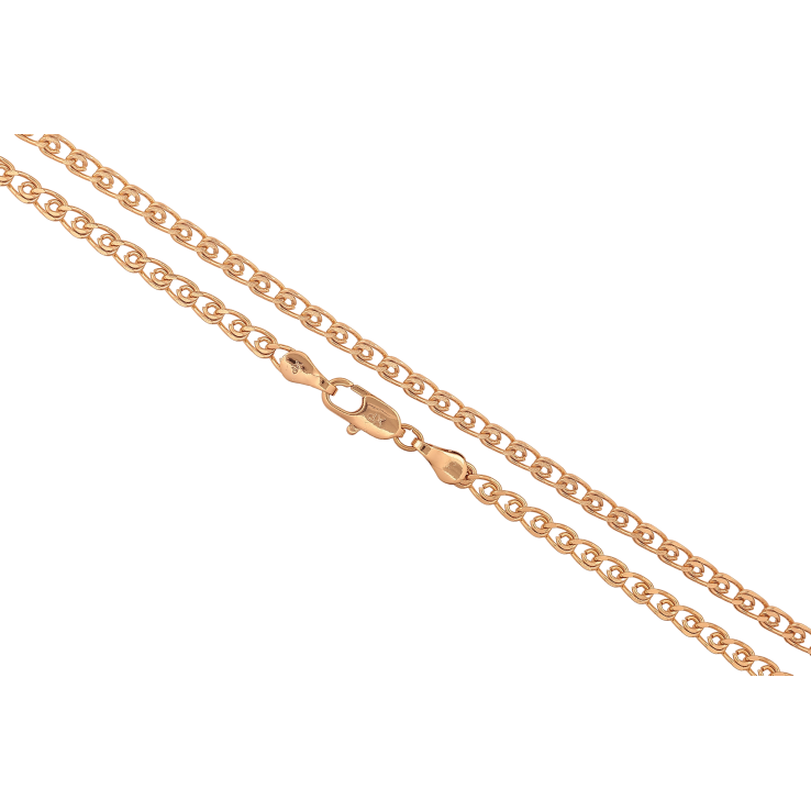 Цепочка Xuping цвет Позолота 18K "Плетение Лав" длинна 45см х 4мм фото №12