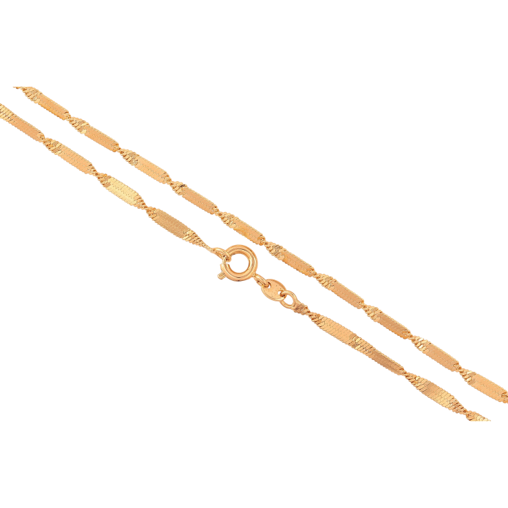 Ланцюжок Xuping колір Позолота 18K "Плетіння Снейк перекручена" довжина 45см х 2.5мм фото №14 Ланцюжок Xuping колір Позолота 18K "Плетіння Снейк перекручена" довжина 45см х 2.5мм фото №14
