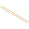 Ланцюжок Xuping колір Позолота 18K "Плетіння Снейк перекручена" довжина 45см х 2.5мм фото №2