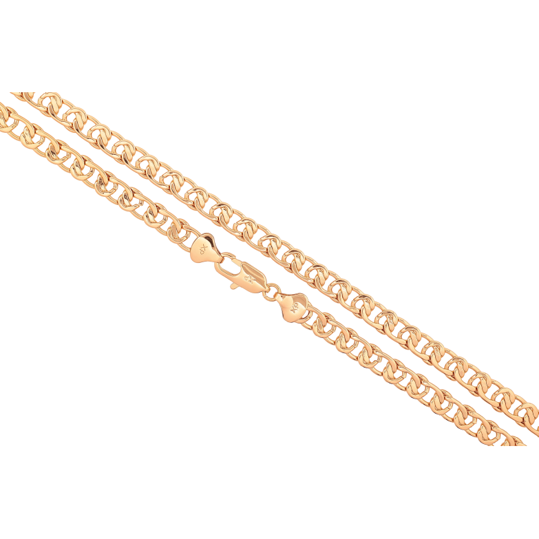 Цепочка Xuping цвет Позолота 18K "Плетение Узел" длинна 55см х 7мм фото №1