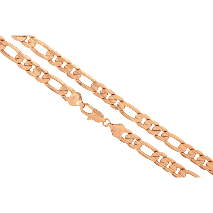 Ланцюжок Xuping колір Позолота 18K "Плетіння Фігаро з візерунком" довжина 61см х 10мм фото №25