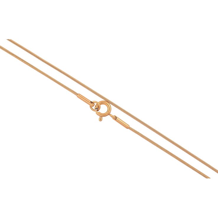 Ланцюжок Xuping колір Позолота 18K "Плетіння Ювелірний шнур" довжина 35см х 1мм фото №22