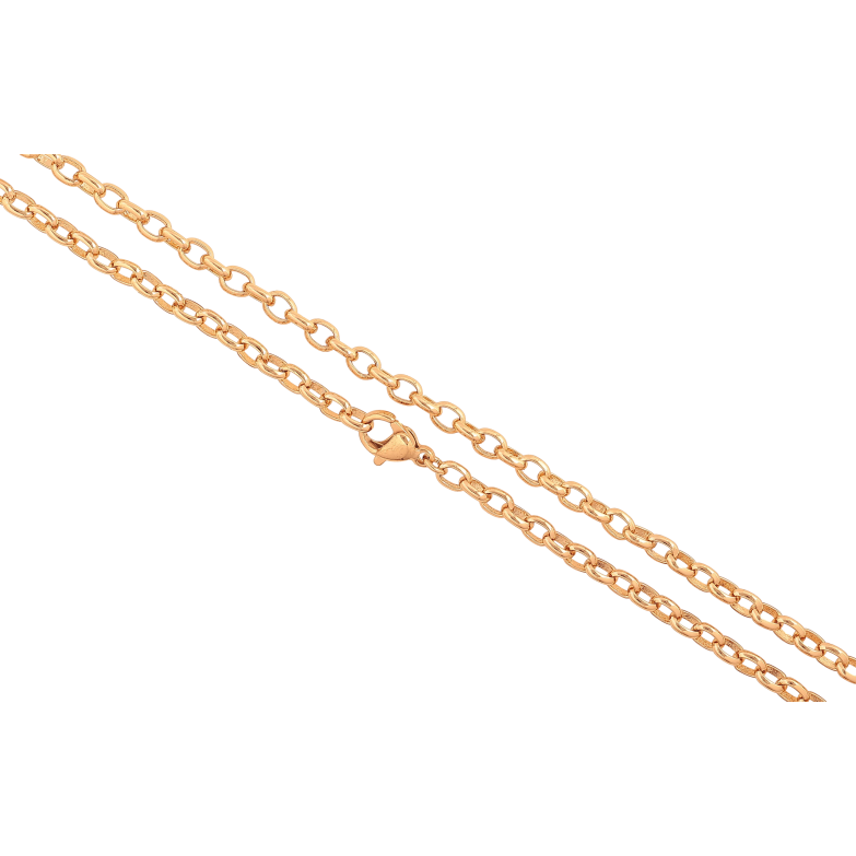 Цепочка Xuping цвет Позолота 18K "Плетение Якорное" длина 44см х 3мм фото №5 Цепочка Xuping цвет Позолота 18K "Плетение Якорное" длина 44см х 3мм фото №5