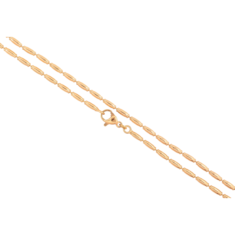 Цепочка Xuping цвет Позолота 18K "Плетение Перлина" длинна 45см х 2мм фото №1