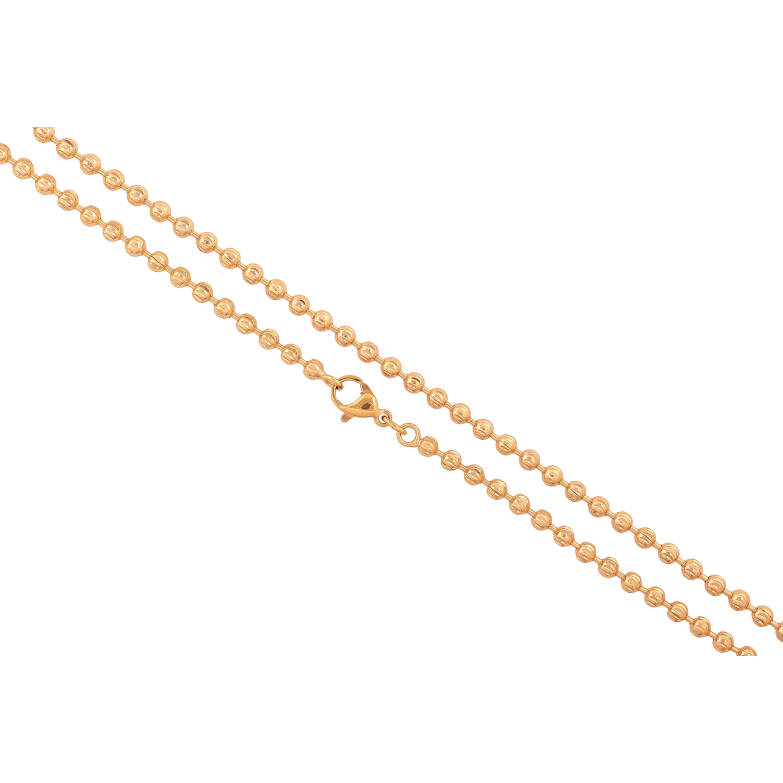 Цепочка Xuping цвет Позолота 18K "Плетение Перлина" длина 45см х 3мм фото №1