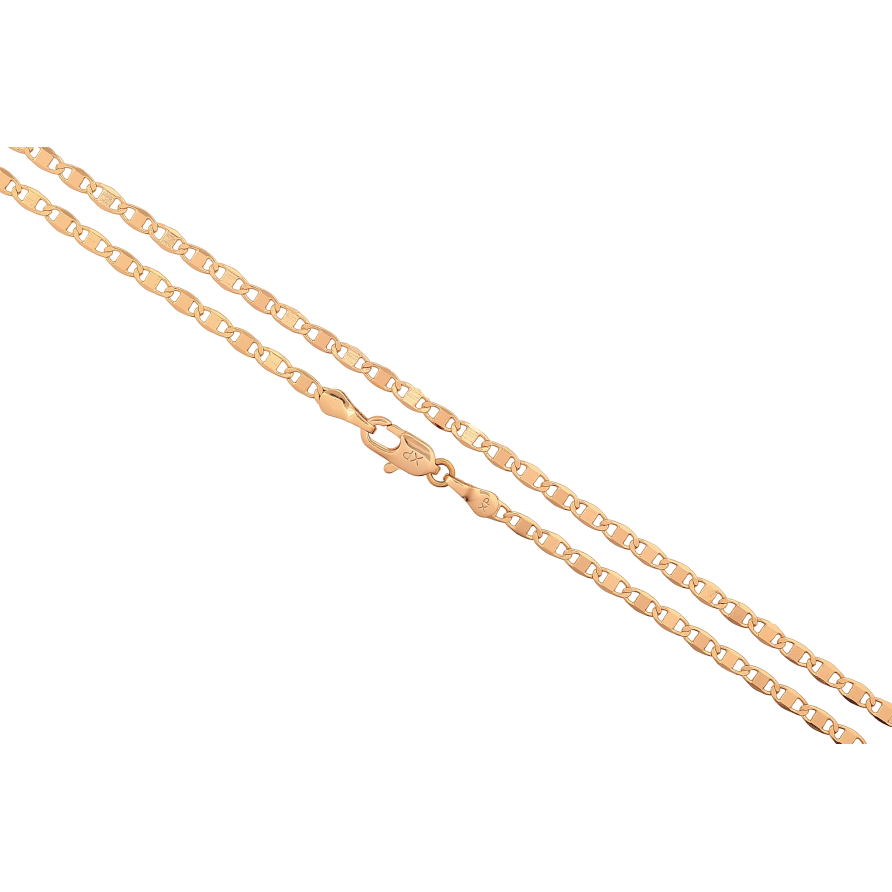 Ланцюжок Xuping колір Позолота 18K "Плетіння Морський ланцюг" довжина 45см х 3мм фото №1