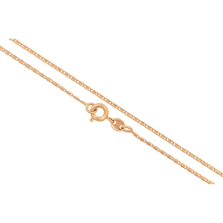 Ланцюжок Xuping колір Позолота 18K "Плетіння Морський ланцюг" довжина 45см х 1мм фото №5 Ланцюжок Xuping колір Позолота 18K "Плетіння Морський ланцюг" довжина 45см х 1мм фото №5