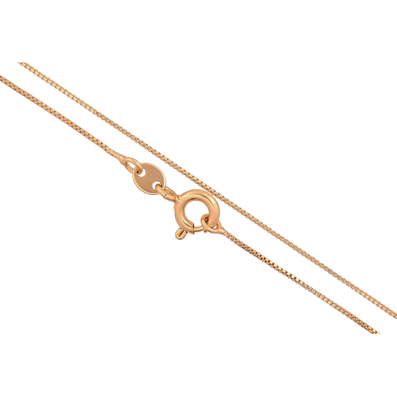 Ланцюжок Xuping колір Позолота 18K "Плетіння Венеціанське" довжина 45см х 1мм фото №1 Ланцюжок Xuping колір Позолота 18K "Плетіння Венеціанське" довжина 45см х 1мм фото №1