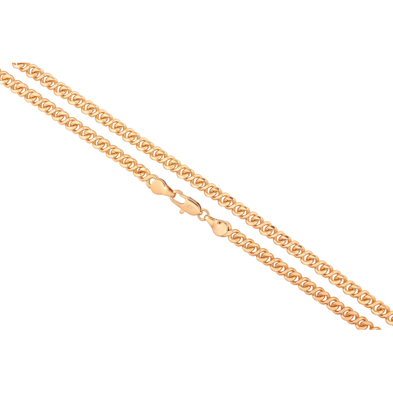 Ланцюжок Xuping колір Позолота 18K "Плетіння Вісімка" довжина 51см х 4.5мм фото №1