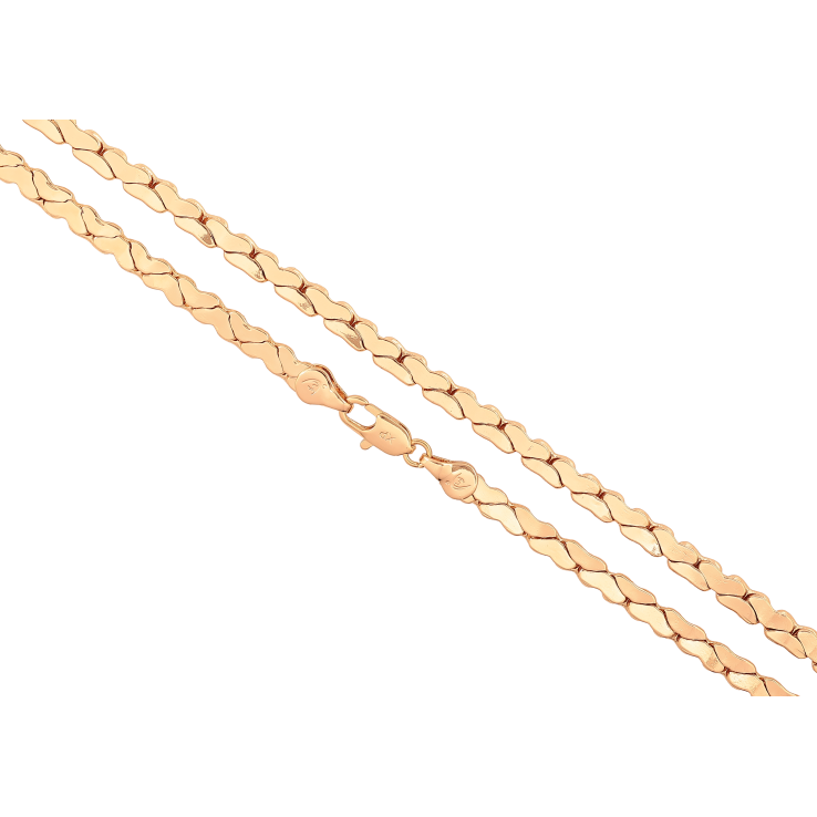 Ланцюжок Xuping колір Позолота 18K "Плетіння Фантазійне" довжина 50см х 4мм фото №15