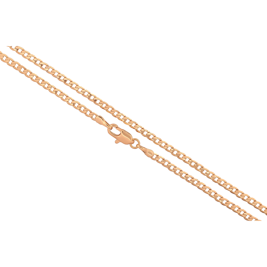 Цепочка Xuping цвет Позолота 18K "Плетение Панцирное" длинна 50см х 3мм фото №1