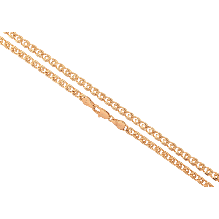 Ланцюжок Xuping колір Позолота 18K "Плетіння Лав" довжина 55см х 4мм фото №8