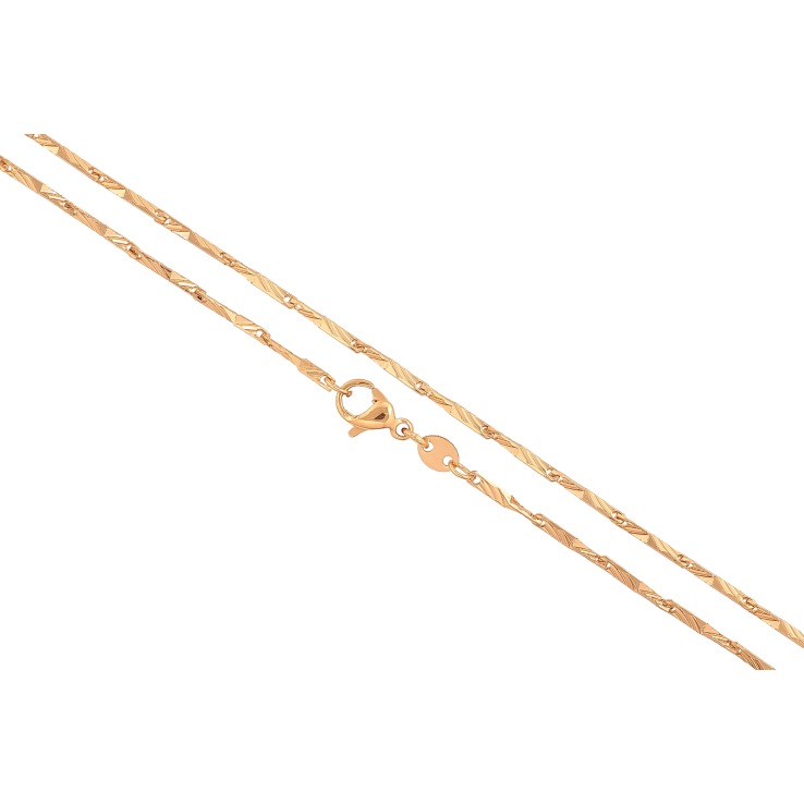 Ланцюжок Xuping колір Позолота 18K "Плетіння Гурметта Рада" довжина 45см х 1-3мм фото №15