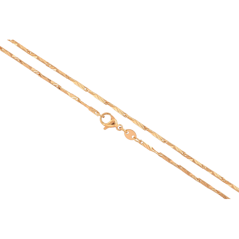 Ланцюжок Xuping колір Позолота 18K "Плетіння Гурметта Рада" довжина 45см х 1-3мм фото №1