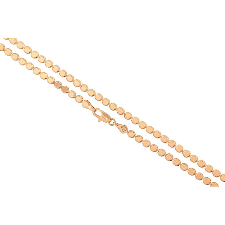 Ланцюжок Xuping колір Позолота 18K "Плетіння Перлина" довжина 45см х 3мм фото №17