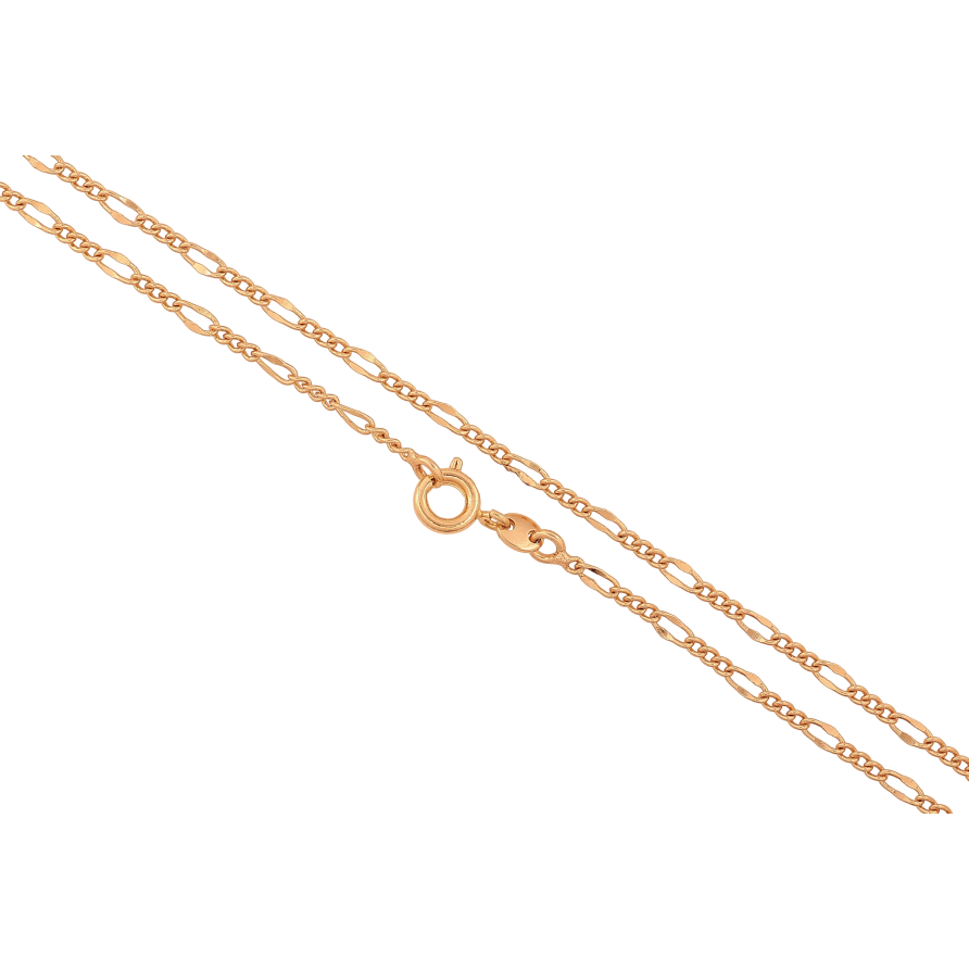 Ланцюжок Xuping колір Позолота 18K "Плетіння Фігаро" довжина 46см х 1-2мм фото №1 Ланцюжок Xuping колір Позолота 18K "Плетіння Фігаро" довжина 46см х 1-2мм фото №1
