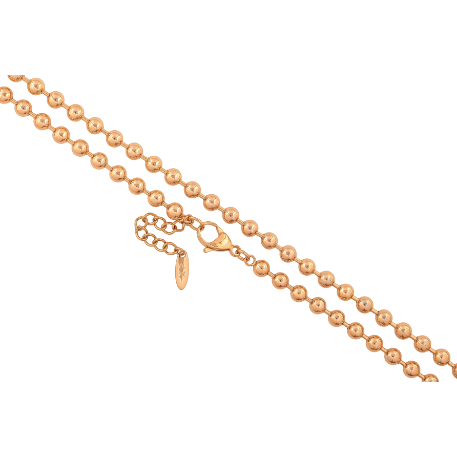 Цепочка Xuping цвет Позолота 18K "Плетение Перлина" длинна 46-49см х 5мм фото №1