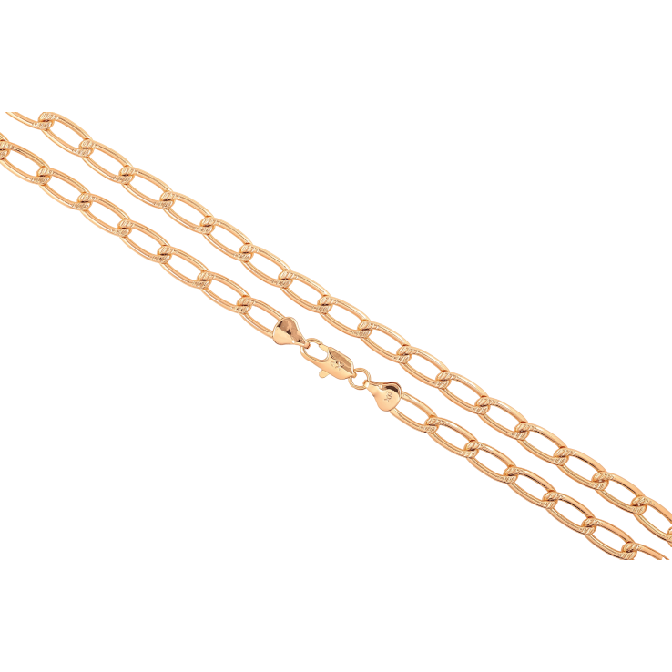 Ланцюжок Xuping колір Позолота 18K "Плетіння Панцирне з візерунком" довжина 49см х 6мм фото №22