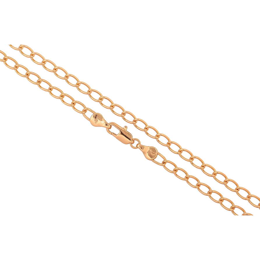 Ланцюжок Xuping колір Позолота 18K "Плетіння Панцирне" довжина 45см х 4мм фото №1