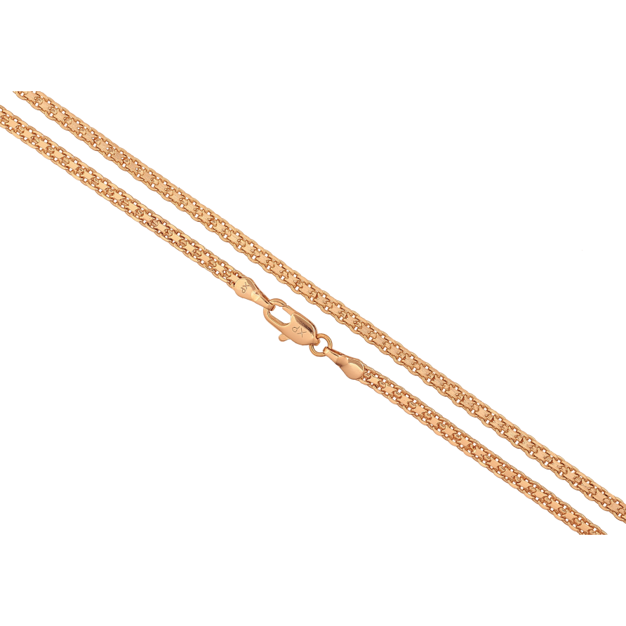 Ланцюжок Xuping колір Позолота 18K "Плетіння Італійський Бісмарк" довжина 45см х 3мм фото №1 Ланцюжок Xuping колір Позолота 18K "Плетіння Італійський Бісмарк" довжина 45см х 3мм фото №1