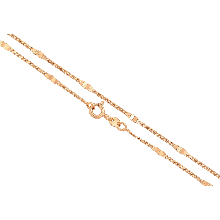 Цепочка Xuping цвет Позолота 18K "Плетение Панцирное с прокаткой" длинна 50см х 1-2мм фото №14