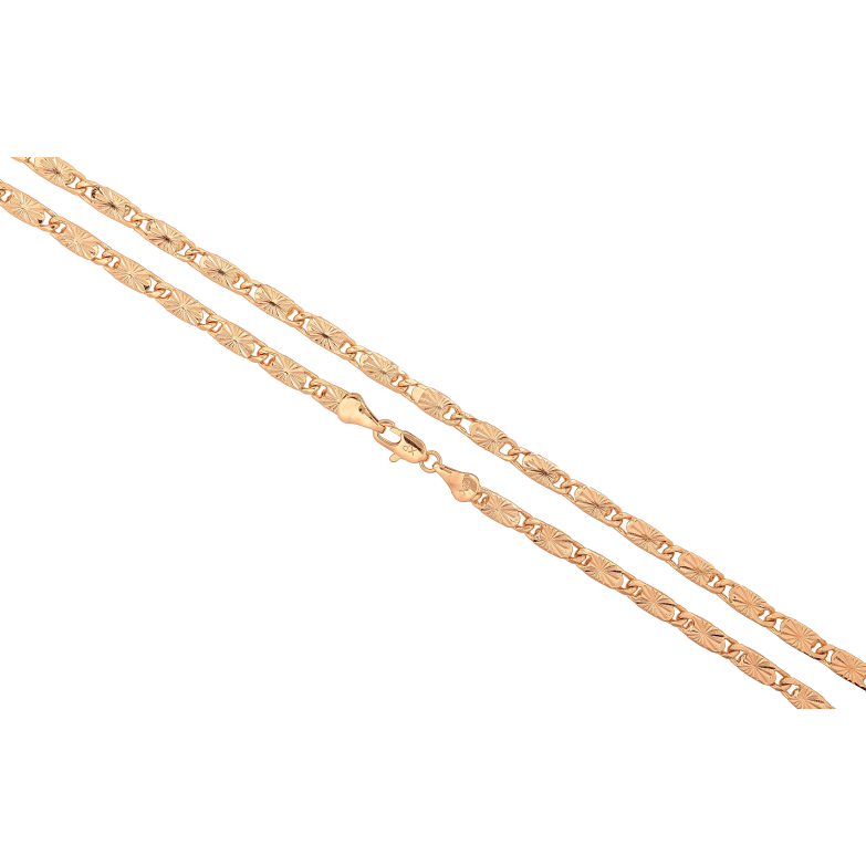 Цепочка Xuping цвет Позолота 18K "Плетение Морская цепь с узором" длина 50см х 4мм фото №1 Цепочка Xuping цвет Позолота 18K "Плетение Морская цепь с узором" длина 50см х 4мм фото №1