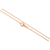 Цепочка Xuping цвет Позолота 18K "Плетение Ювелирный шнур 4-х гранный" длина 60см х 1мм фото №2