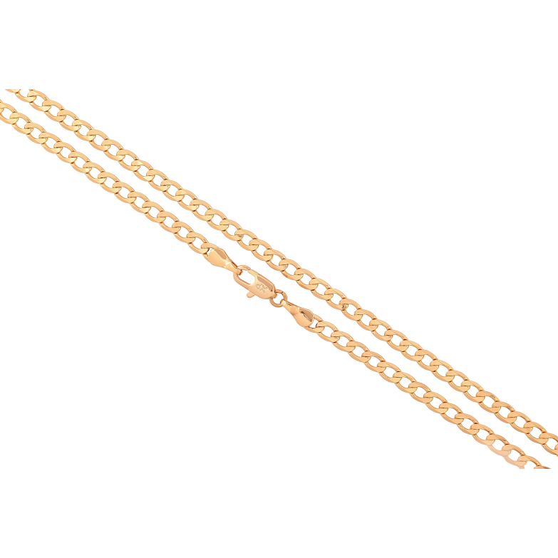 Цепочка Xuping цвет Позолота 18K "Плетение Панцирное" длина 50см х 4мм фото №2 Цепочка Xuping цвет Позолота 18K "Плетение Панцирное" длина 50см х 4мм фото №2