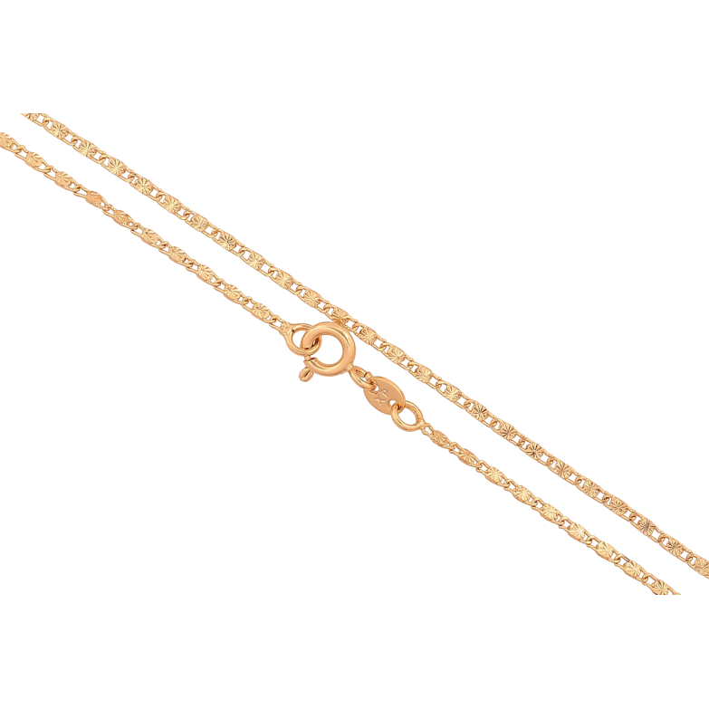 Ланцюжок Xuping колір Позолота 18K "Плетіння Морський ланцюг з візерунком" довжина 45см х 1.5мм фото №1 Ланцюжок Xuping колір Позолота 18K "Плетіння Морський ланцюг з візерунком" довжина 45см х 1.5мм фото №1