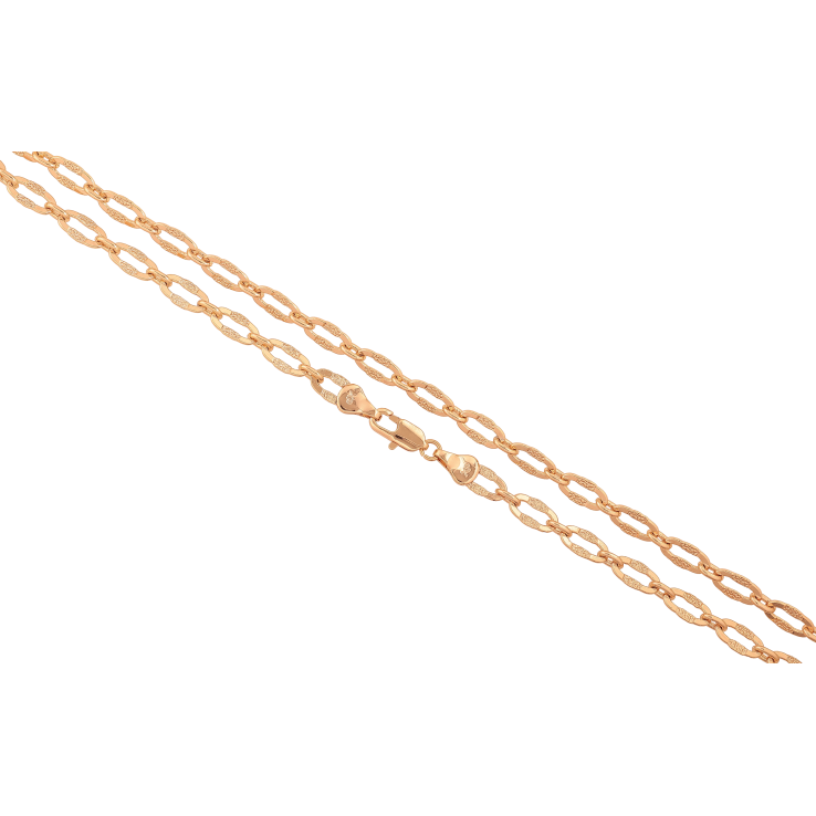 Ланцюжок Xuping колір Позолота 18K "Плетіння Фантазійне" довжина 45см х 5мм фото №3