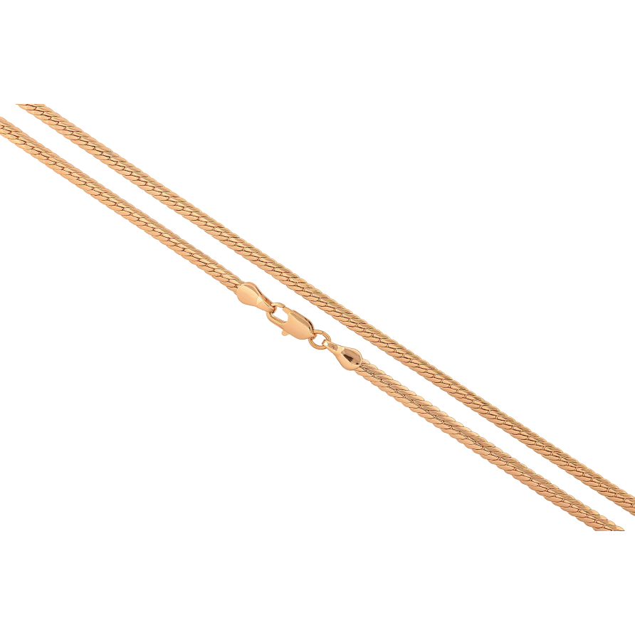 Ланцюжок Xuping колір Позолота 18K "Плетіння Париджина" довжина 55см х 3мм фото №1
