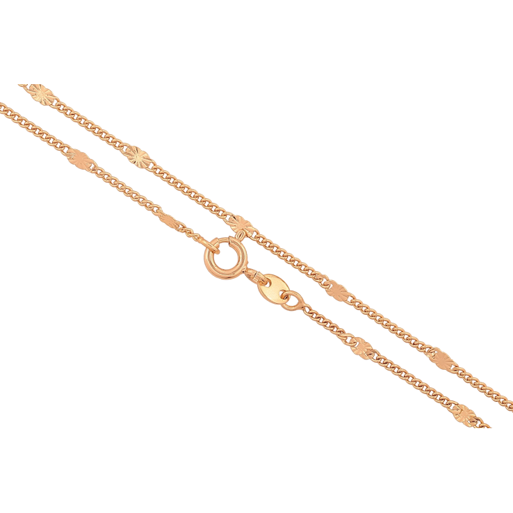 Ланцюжок Xuping колір Позолота 18K "Плетіння Панцирне з прокаткою" довжина 45см х 1.5-2мм фото №2 Ланцюжок Xuping колір Позолота 18K "Плетіння Панцирне з прокаткою" довжина 45см х 1.5-2мм фото №2