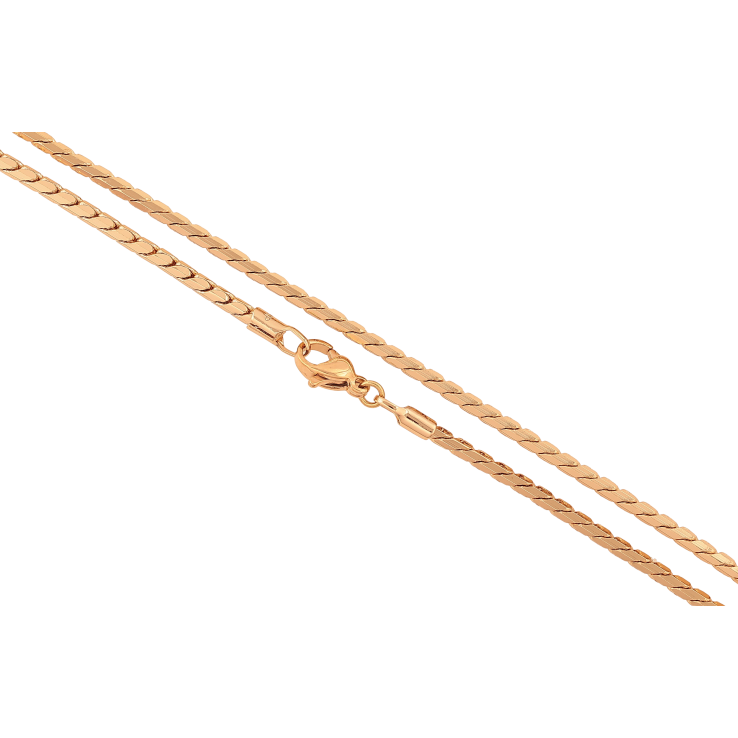 Цепочка Xuping цвет Позолота 18K "Плетение Серпантин" длинна 45см х 2мм фото №11 Цепочка Xuping цвет Позолота 18K "Плетение Серпантин" длинна 45см х 2мм фото №11